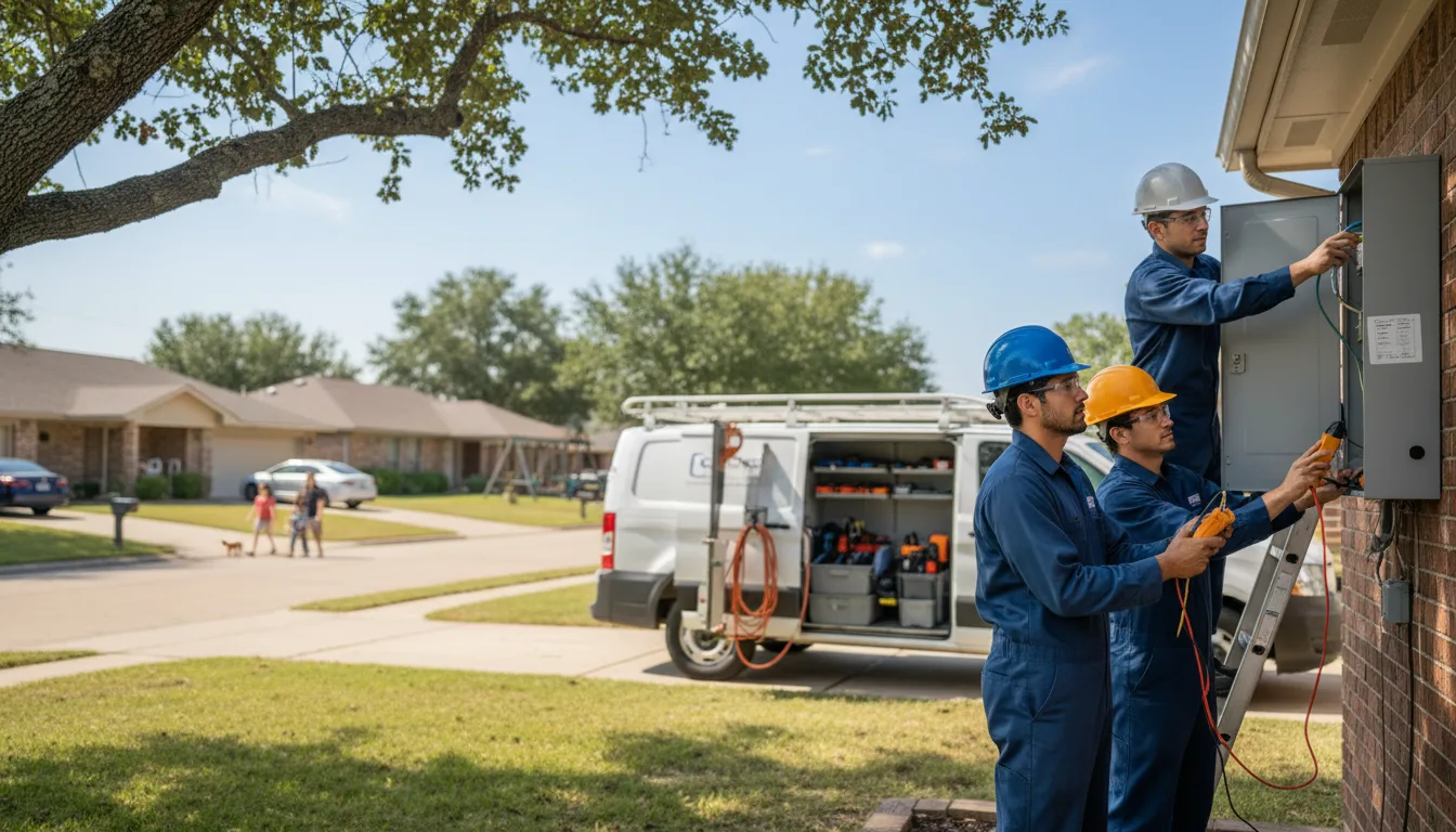Certified electrician providing emergency electrical services in Hugo, OK